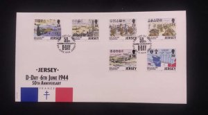 O) 1994 JERSEY, THE PHILATELIC BUREAU, AIRBORNE FORCE ENROUTE TO DROP ZONES,  AL