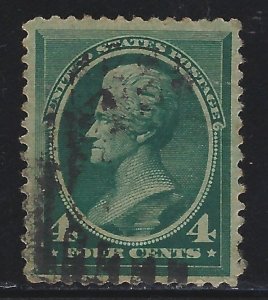 Scott # 211 Lot D651  4c Jackson  Used