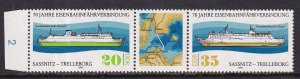 German Democratic Republic  DDR  #2016-2017a  MH 1979  strip ferry boats