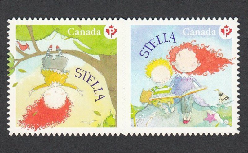 STELLA = Children's literature = DIE CUT pair from BK Canada 2013 #2654i MNH