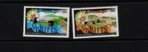 St. Kitts #90-91 VFMNH Grimstone Hill set overprinted Specimen