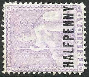 Trinidad and Tobago SG99a 1/2d mauve wmk Crown CC sideways M/M