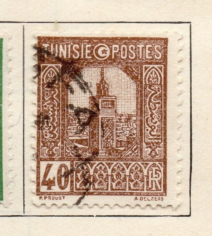 Tunisia 1926-28 Early Issue Fine Used 40c. 252725