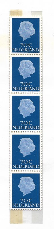 NETHERLANDS, 357, MNH, COIL STRIP OF 5