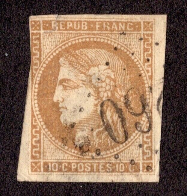 *KAPPYSstamps 18062 FRANCE SCOTT 1g REPRINT FINE IMPRESSIONS LIGHT COLOR $575