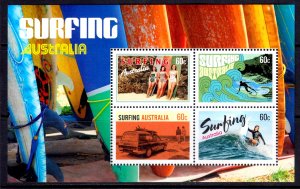 Australia 2013 Surfing Mint MNH Miniature Sheet SC 3861d