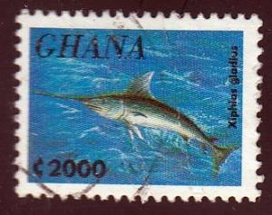 Ghana #1838 Xiphias Gladius Fish, issued 1995