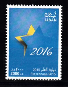 LEBANON- LIBAN MNH SC# 736 - 2016 NEW YEAR 