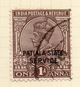 Indian States Patiala 1927-36 Early Issue Fine Used 1a. Optd 075639
