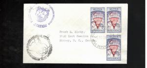 1972 Ross Dependency cover Canada #L7 x3 handstamp Vanda Station Antarctic