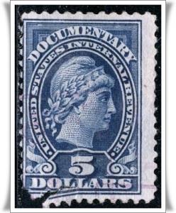 ♦SC#R244 $5.00 Revenue (Spacefiller: Used)