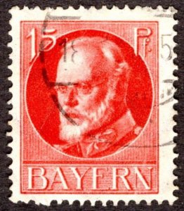 1920, Germany Bavaria 15pf, Used, Sc 101