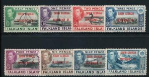 FALKLAND ISLAND DEP. 3L1-3L8 MINT HINGED KGVI