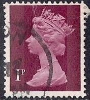 Great Britain #623 1P Queen Elizabeth 2, Stamp used F-VF