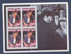 BURKINA FASO - Scott 1058a - MNH S/S - Mick Jagger, Rolling Stones - 1995