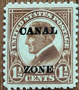 Canal Zone #72 *MH* Single PM Overprint W G Harding L48