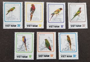 *FREE SHIP Vietnam Parrots 1988 Fauna Birds Macaw Parakeet Tree (stamp) MNH
