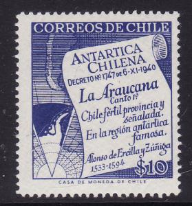 Chile #310 F-VF Mint NH ** Antarctic Map
