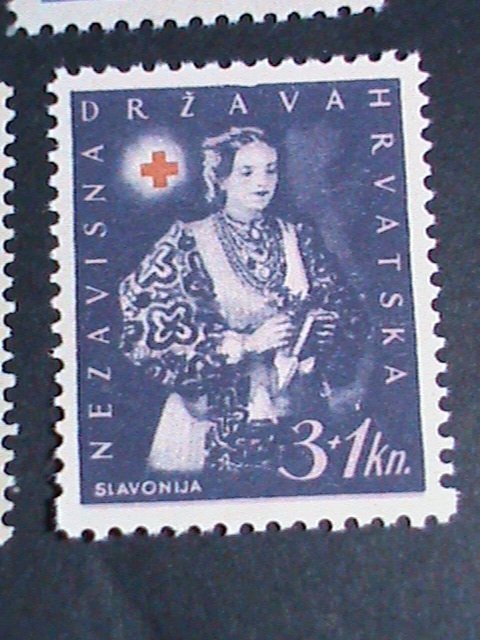 ​1942-CROATIA STAMP-SC#B20-4  CROATIA RED CROSS MNH STAMP RARE-VF VERY FINE