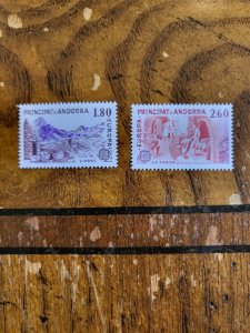 Stamps French Andorra Scott #307-8 nh