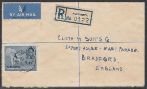 Ghana - May 29, 1959 Registered Cover to England