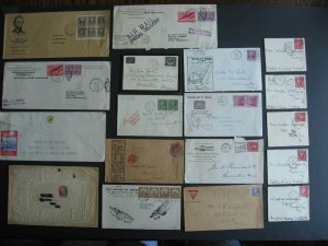USA 18 1800s to WWII era covers, interesting group, check the pictures!