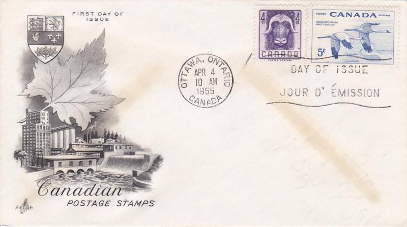 Canada # 352-353, Cacheted First Day Cover,