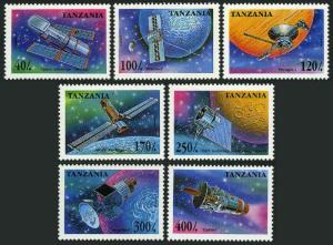 Tanzania 1319-1325,1326,MNH.Michel 2017-2023,Bl.275. Space Probes,Satellites.