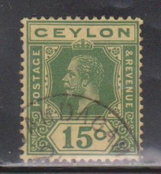 CEYLON Scott # 236a Used - KGV Definitive Watermark 4