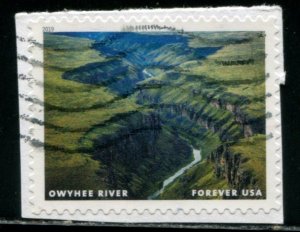 5381b US (55c) Wild & Scenic Rivers - Owyhee SA, used on paper
