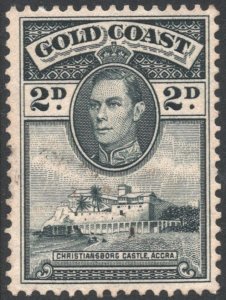 Gold Coast SC#118 2d King George VI & Christiansborg Castle (1938) Used