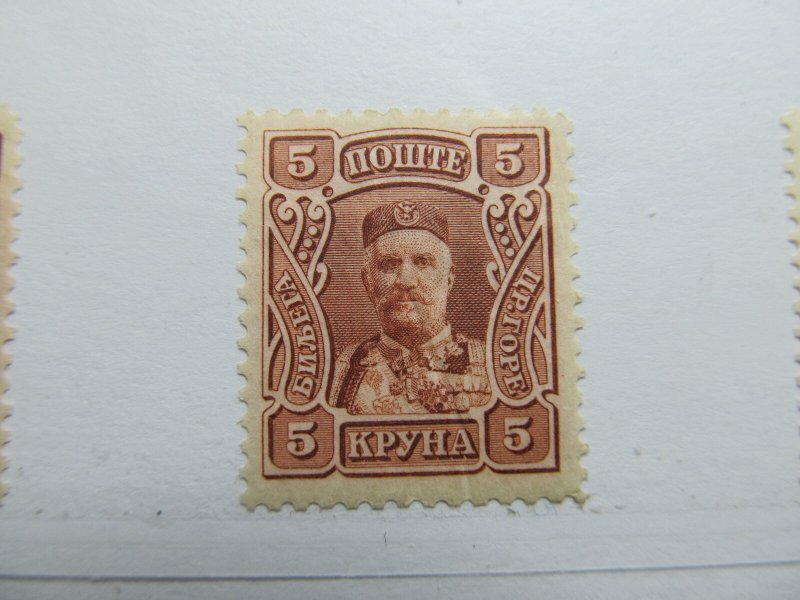 Montenegro Postage Due 1907 5k Fine MH* A5P17F339