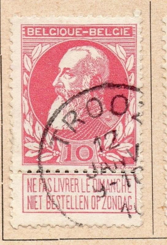 Belgium 1905 Early Issue Fine Used 10c. 213950