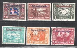 Iceland #O53-O67,    F/VF,  Used,  CV $2250.00  ....   2790533