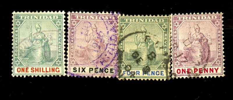 TRINIDAD #77 82 84-5 USED FVF Cat $43