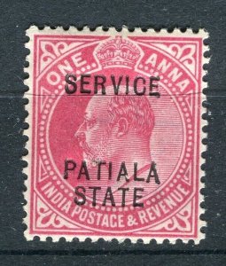 INDIA; PATIALA early 1900s ED VII issue Mint hinged Shade of 1a. value