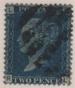 30 SG 46 Plate 13 2d Blue R-L