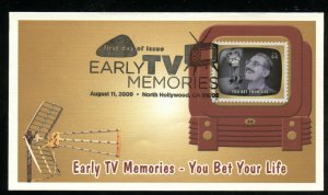 US 4414h Early TV Memories You Bet Your Life UA Fleetwood cachet FDC DP