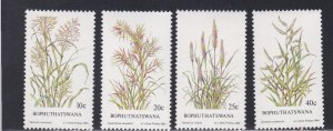 Bophuthatswana # 116-119, Grasses, NH, 1/2 Cat.