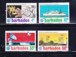 Barbados 368-371 Set MNH Telecommunications (A)