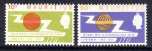 MAURITIUS   ...1965  I.T.U  set   LMM - 