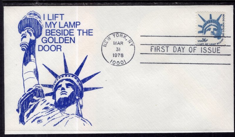 US 1599 Liberty Head HMS U/A FDC