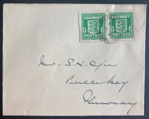 1944 Guernsey Channel Islands Occupation England first Day Cover Domestic 2