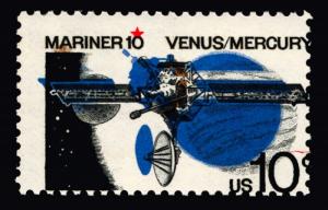 #1557 10c 1975 MNH Mariner 10 Major Color Shift Errors