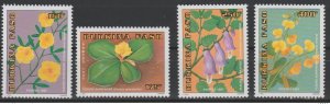 1997 Burkina Faso Mi. 1466 - 1469 flowers Burkinabe flowers flowers flora flora flora-