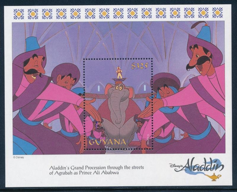 Disney Guyana - MNH Souvenir Sheet Aladdin #2763 (1993)