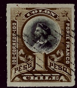 Beautiful Chile SC#36 Used XF..Chile is Intriguing!!