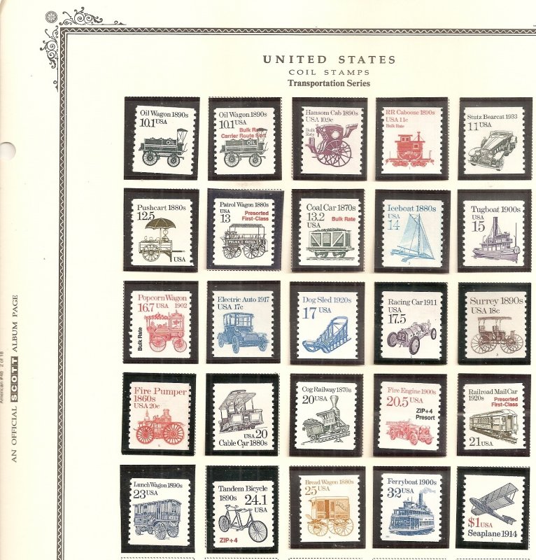 USA   Scott  Definitives     MNH