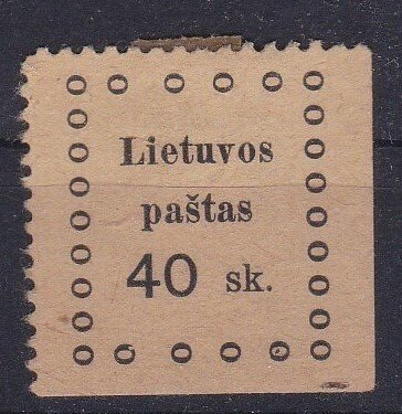 1919 Lithuania Second Kaunas Issue - 40Sk