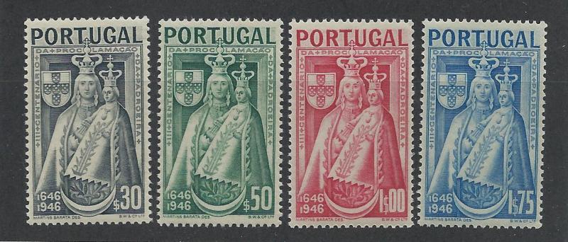 PORTUGAL SC# 671-4 F-VF LH 1946